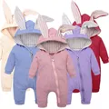 2024 Spring Autumn Newborn Baby Boys Clothing Cute Ear Hoodie Baby Girls Outfit Kids Infant Clothing