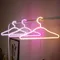 Neon Sign Clothes Hanger LED Light Clothing Hanger Convenient To Use With Switch Practical Clothes