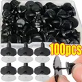 50/100Pcs New Black PVC Rubber Brooch Pin Backs Comfort Fit Tie Tack Lapel Pin Brooch Backing Holder