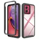 Hybrid Rugged Back Cover For Motorola G54 Case G84 5G Shockproof Bumper Clear Crystal Phone Cases