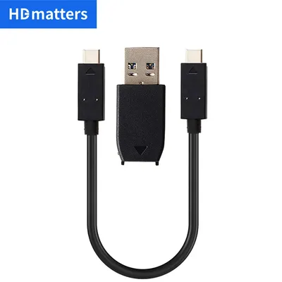 Ultra Short USB-C Cable 10Gbps USB 3.1 Gen.2 USB C to USB C Cable with video function for SSD Macs Laptop USB C Hub