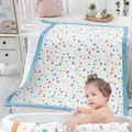 Baby blanket thickened 110X100cm pure cotton 6-layer newborn bath towel wrap blanket swaddle soft