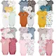 5pcs/lot Baby Bodysuit Fashion Girl Clothes Cotton Newborn Baby Boy Clothing Infant Body Baby