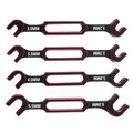 4Pcs Wrench 3-3.2 3.5-3.7 4-5 5.5-6Mm Double End Universal Spanner Turnbuckle Wrench For RC Car