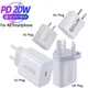 20W Fast Charger For iPhone 12 AU/EU/US/UK Plug and Data USB Cable For iPhone 15 Charger Wire For