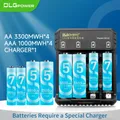 DLGPOWER AA/AAA 1.5V Lithium Rechargeable Battery with charger for Remote control toy Camera GamePad