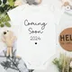 Coming Son 2024 Newborn Clothing Casual Creativity Boy Girl Onesies Aesthetics Short Sleeve White