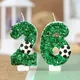 Football Themed Birthday Candles Cake Topper Number 0-9 Happy Birthday Cake Candles For Kids 1st