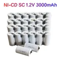 SC 1.2V 3000mAh Rechargeable Battery Sc Sub C Ni-cd Cell Batteries with Welding Tabs for Electric