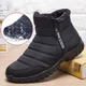 Winter Men Ankle Snow Boots Waterproof Non Slip Shoes for Men Casual Keep Warm Plush Plus Size