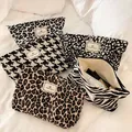 Leopard Printed Makeup Bag Thickened Travel Toiletries Cosmetic Bags Cases Pouch Handbag Makeup Bags