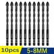 10Pcs 5/8MM Concrete Drill Bit Set Ceramic Tile Drill Bit Set Tungsten Carbide Tipped for Concrete