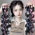 set Synthetic Bubble Ponytail High Elastic Woman Style Hair Side Natural Lantern Braid Black Hous