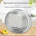 Aluminum Round Pizza Plate Pizza Pan Tray Non-stick Mold Baking Pan Tool Kitchen Cake Baking Mould