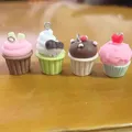 10pcs 3D Simulation Cute 4 Colors Cupcakes Charms For Pendant DIY Earrings Necklace Jewelry