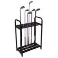 Golf Club Organizers Metal Golf Club Display Stand Rack Durable Metal Storage 27 Golf Clubs Shelf