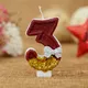 Number 3 Candle for Birthday Cake Happy Birthday Cake Handmade Candles Birthday Wedding Cake Topper