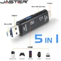 5-in-1 Multifunction Card Reader External Storage Black Stretch for Memory Stick TYPE-C USB 3.0 Mini