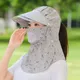 Fashion Visor Hat Neck Coverage Sun Protection Cotton Ladies Sun Hat Hiking Women Summer Visor Hat