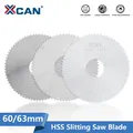 XCAN Slitting & Slotting Saw Blade 60 63mm High Speed Steel Circular Saw Blade for Slitting Saw