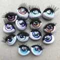 Rainbow Doll Eyes With Real Eyelashes Blue Purple Gold 9 Colors Sparkly Eyes Original Doll