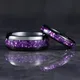 4/8mm Amethyst Black Tungsten Ring Wedding Engagement Band Birthday Anniversary Gift For Him And
