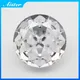 New White Round Crushed Ice Cut Cubic Zirconia High Carbon Lab Diamond CZ Gemstone 4K Cut 5A+