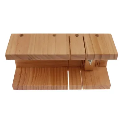 Multifunction Wooden Soap Cutter Loaf Mould Soap Cutting Tools for Handmade Soap Making Supplies, with 2 Slots and Scale Mark