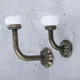 1Pc White Ceramic Door Hanger Hooks Fashion Bathroom Wall Hanger Hats Bag Keychain Metal Hook Coat