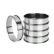 2/3pcs Muffin Tart Rings Double Rolled Tart Ring Stainless Steel Muffin Rings Metal Round Ring Mold