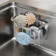 Multifunctional Sponge Holder Kitchen Sink Organizer Rustproof Stainless Steel Sink Caddy for Sponge