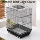 Mesh Bird Cage Cover Shell Skirt Net Easy Cleaning Catcher Guard Bird Cage Stretchy Mesh Parrot Bird