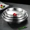 Food Grade 304 Stainless Steel Dishes Plate Household Double Layer insulation Dishes Tray Anti