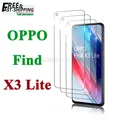 Pellicola salvaschermo per OPPO Find X3 Lite, vetro temperato HD ad alto contenuto di alluminio Crysta 9H Custodia trasparente antigraffio
