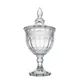 Candy jar royal European crown relief with lid glass sugar jar transparent dried fruit candy box