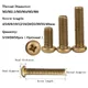 5/10/20/50pcs Cross Pan Head Coppers Solids Brass Machine Screws M2 M2.5 M3 M4 M5 M6 Machine Pan