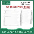 6 inch Compatible for Canon KP-108IN Color Photo Paper Set 4 x 6 For Selphy CP1300 CP1000 CP1200