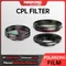 TiESFONG Original CPL Optical Filter Circular Polarizing Film For Car Dash Cam Eliminate Reflective