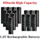 1.2V New 950mAh AAA battery For Flashlight Toy Camera PreCharged high capacity Rechargeable