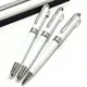 163 White Metal MB Ballpoint Rollerball Fountain Pen Office Stationery With Electroplating Carving
