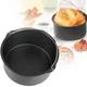 8/7/6 Inch Non-Stick Baking Mold Air Fryer Pot Round Tray Pan Roasting Pizza Cake Basket Bakeware