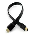 HDMI-Compatible Cable Full HD Short HDMI Male to Male Plug Flat Cable Cord for Audio Video HDTV TV