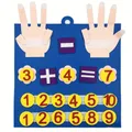 Kid Montessori Felt Finger Numbers Math Toys Children Counting Early Learning Educational Board For