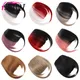 BUQI Synthetic Anime Bangs for Women Pink Red Black Fake Bang Hair Extensions False Fringe Clip On