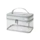 Plastic Transparent Transparent Cosmetic Bag Double-layer Transparent Plastic Cosmetic Bag With