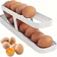 Egg Dispenser Egg Rolling Storage Rack Egg Tray Dispenser And Organizer For Refrigerator Storage