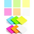 6pcs Mixed Color Clear Sticky Note Simple Easy To Post Writable Sticky Note For Office School