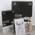 Professional Sketchbook A3/A4/A5 24 Sheets Drawing Pad 160gsm Acid-Free Paper Ideal for Dry Media