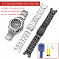 Stainless Steel Strap for Casio G-Shock GST-W300/400G/B100/S310/S120/S110/W110 Men Metal Silver