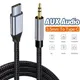 1PC USB Type C to 3.5mm Audio Cable Aux Cable Car Heaphone Adapter Cord Speaker Line USB C Converter